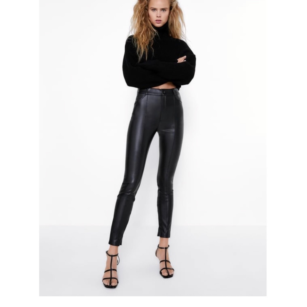Zara leather pants